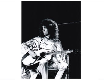 Brian May  Queen Hand Signed Autograph Photo 8x10 COA