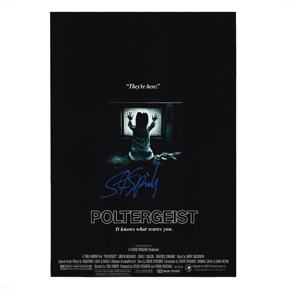 Steven Spielberg Poltergeist, fotografia autógrafa assinada à mão, 8x11 COA