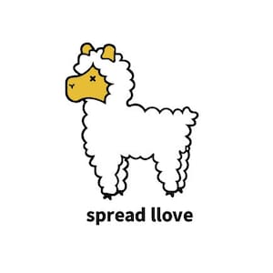 Llama Cartoon SVG, PNG, Cricut et autres fichiers numériques