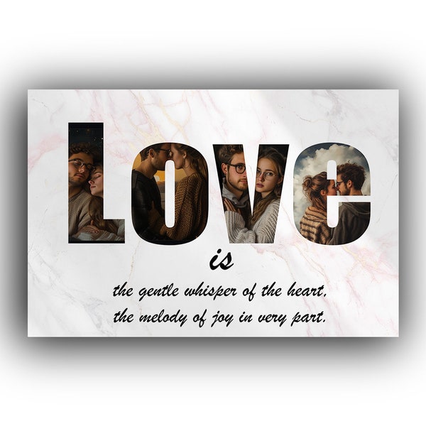 Metal Print Valentinstag Valentinstagsgeschenk Bild Love is