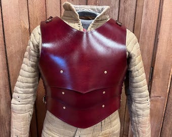 LARP向けレザーアーマー LARP レザーキュイラス 歴史的な中世の鎧、レンフェストレザーアーマー 個人装備