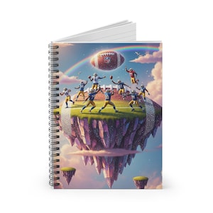 Fantasy Football Spiralblock - liniert, ideal für Fans, Geschenk für Trainer, Schulgebrauch, Journaling, Spieltagplanung
