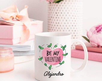 Personalized Coffee Mug, Custom Coffee Mug, Couples Coffee Mug, Be My Valentine, Boyfriend Gift, Gifts for Girlfriend, Valentines Day Mug