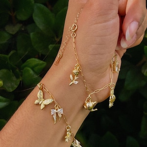 Custom charm bracelet | dainty pendants | gold charm necklace | create your own necklace or bracelet | gold charm bracelet