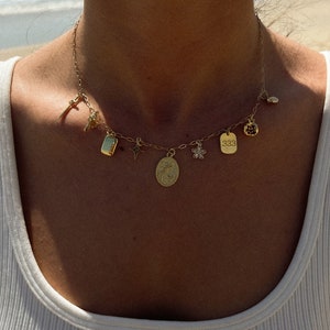 Custom charm necklace or bracelet | dainty pendants | gold charm necklace | create your own necklace or bracelet | gold charm bracelet