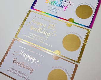 Mothers Day Scratch Card: Gift, Surprise, Custom Scratchcard - Gift Reveal Voucher