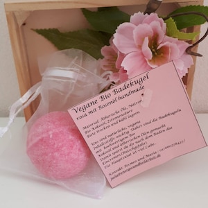 4er Set Ostern Vegane Badebomben, Badekugeln, Osternest, Rose, Orange, Rosmarin, Zitrone, Geschenk,