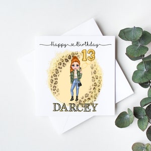 Biglietto di auguri di compleanno personalizzato per adolescenti