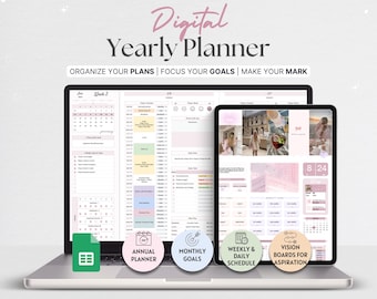 2025 Life Planner Google Sheets | Digital Productivity Template (Digital Download)