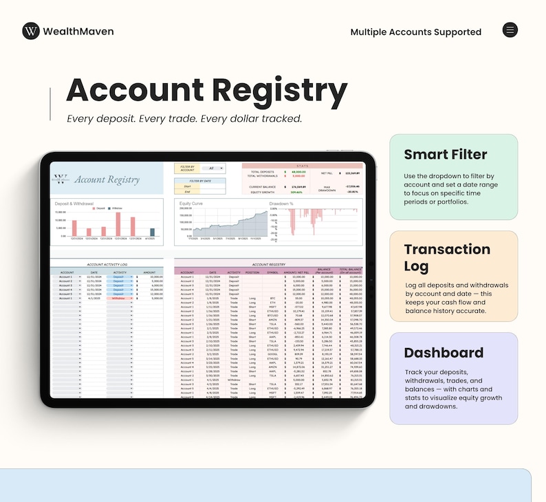 2026 Aandelen- en cryptohandelsdagboek voor Google Spreadsheets afbeelding 7