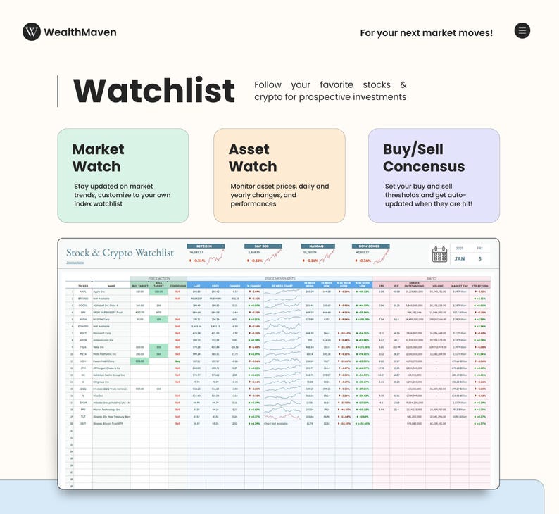 2026 Aandelen- en cryptohandelsdagboek voor Google Spreadsheets afbeelding 9
