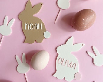 Etiqueta de cesta de Pascua personalizada Conejito de Pascua Etiquetas de Pascua Etiqueta de Pascua personalizada Decoración de Pascua Etiqueta de regalo de Pascua Decoración de Pascua Niños Pascua