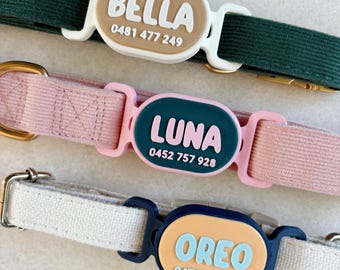 Collar AirTag personalizado para mascotas, placa de identificación personalizada, collar AirTag personalizado, rastreador de animales AirTag, soporte AirTag colorido y llamativo