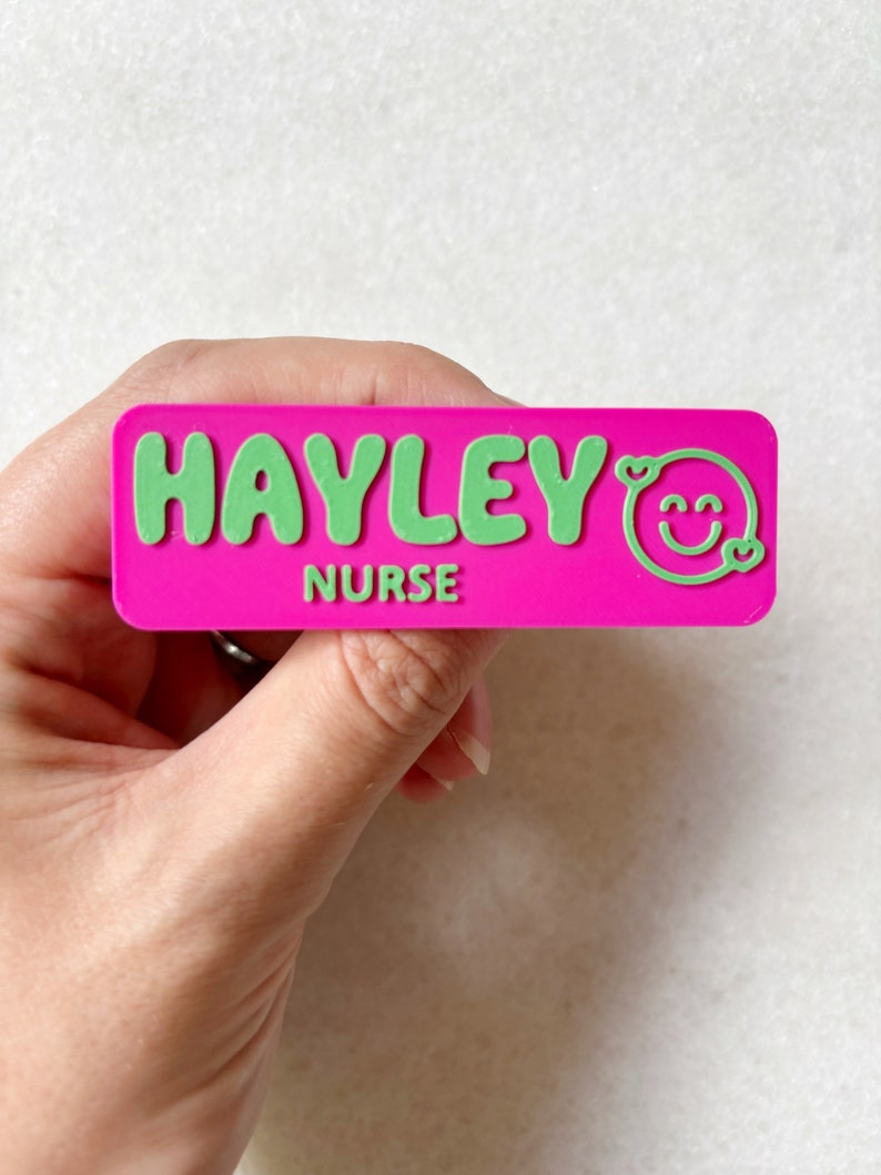 Personalised Name Badge, Registered Nurse Name Badge, Custom Name Badge, Fun Badges Badges Magnetic, Badge teacher, Badge midwife, Name Tag image 7