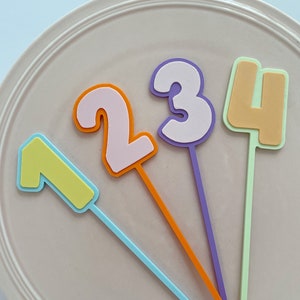 Personalised 3D Printed Cake Topper/Fropper | Cake Topper Birthday | Cake Topper Number | Cake Topper number 1 | Kids Cake Topper |