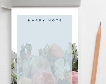 Beautiful Bouquet Notepad | Notepad | Office Notes | Personalized Stationery