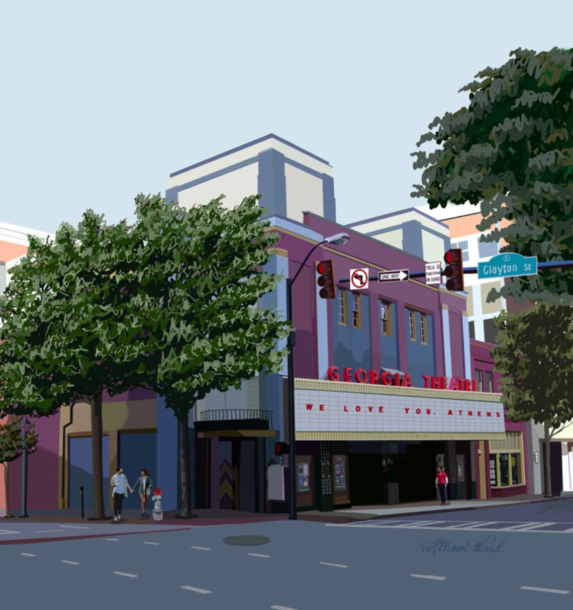 The Theater UGA Music Venue University of GA Etsy