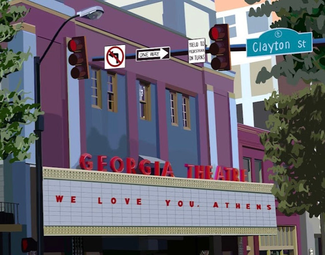 The Theater UGA Music Venue University of GA Etsy