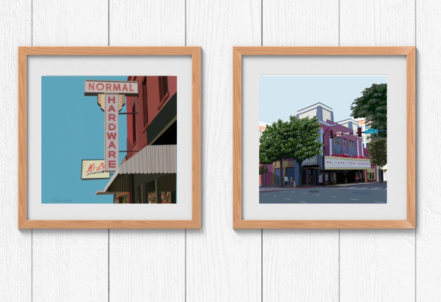 Normal Hardware Sign Print Hilo Bar Sign Print Vintage Neon Sign Print