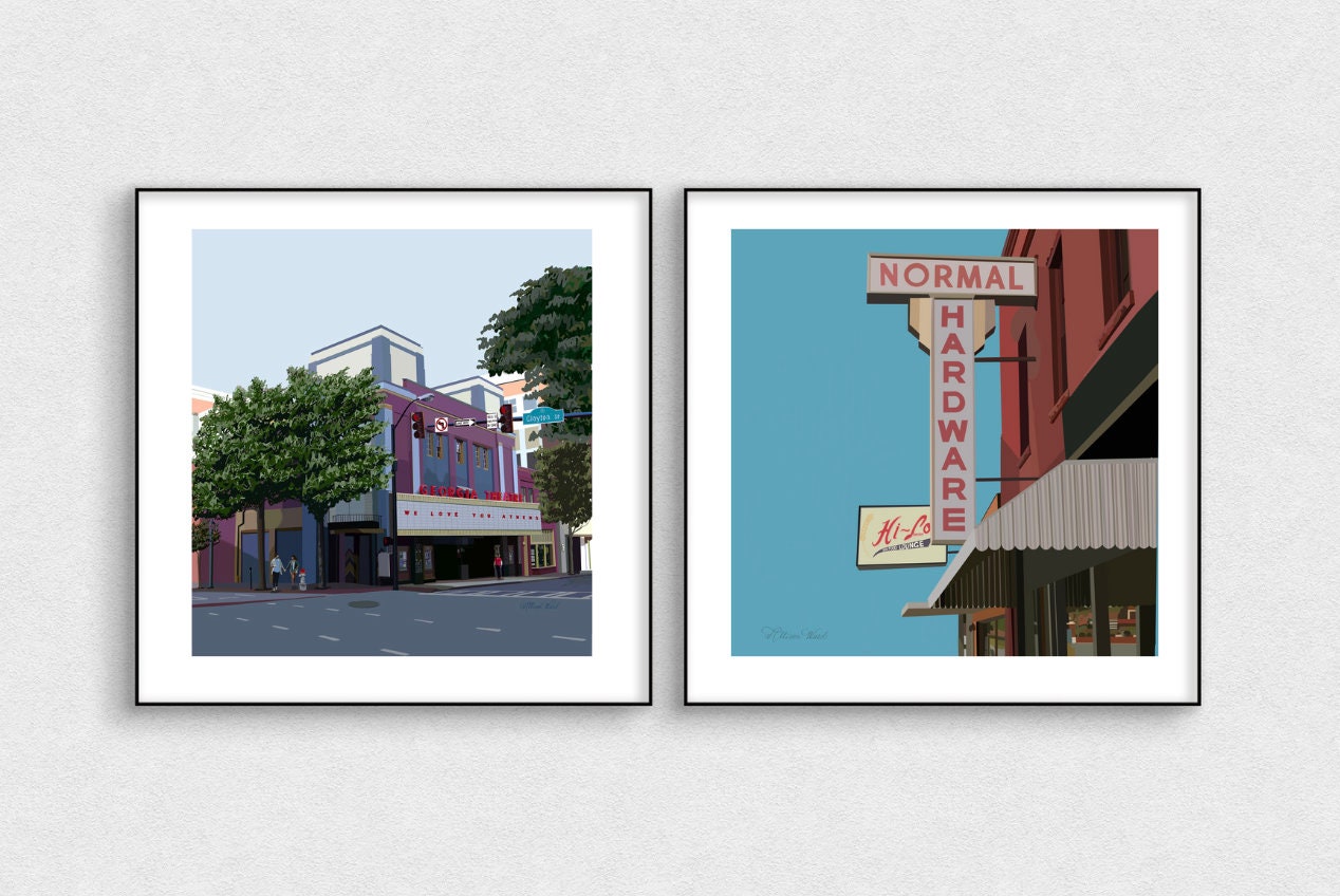 Normal Hardware Sign Print Hilo Bar Sign Print Vintage Neon Sign Print