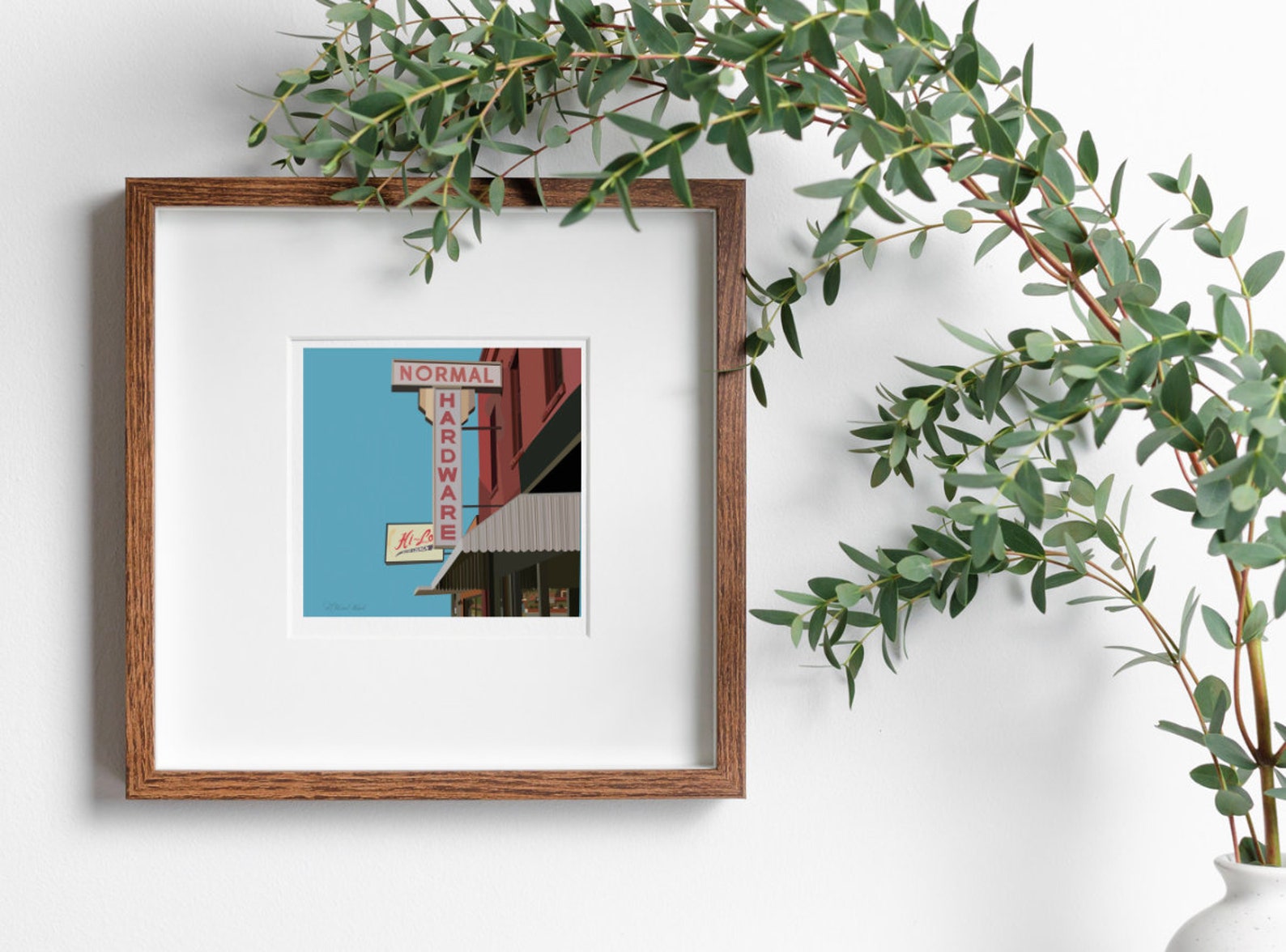 Normal Hardware Sign Print Hilo Bar Sign Print Vintage Neon Sign Print