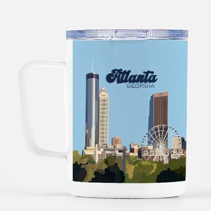 Atlanta GA Travel Mug | Coffee Mug | Atlanta Tumbler | Atlanta Skyline Mug