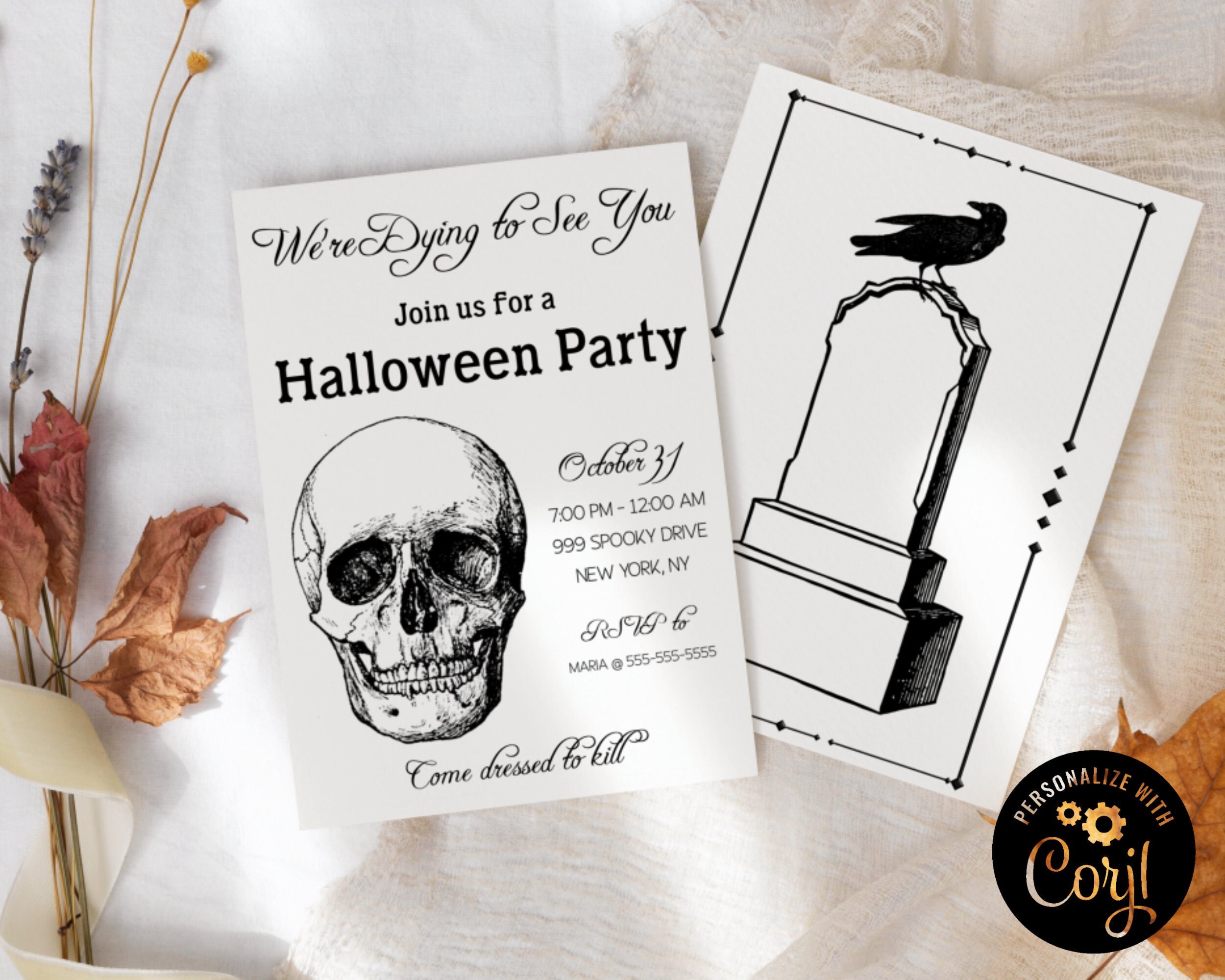 join the party dressed to kill Dressed to Kill Halloween Flyer Template  Dope Downloads