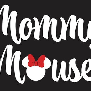 Mommy Mouse SVG: Family Birthday Theme, Matching Designs (Digital Download)