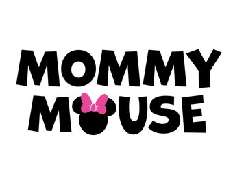 Mommy Mouse SVG: thema familieverjaardag (digitale download)