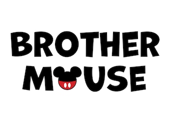 Brother Mouse SVG: bijpassend familie-T-shirtontwerp (PNG)