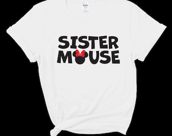 Sister Mouse SVG en PNG: bijpassend ontwerp voor gezinsvakanties