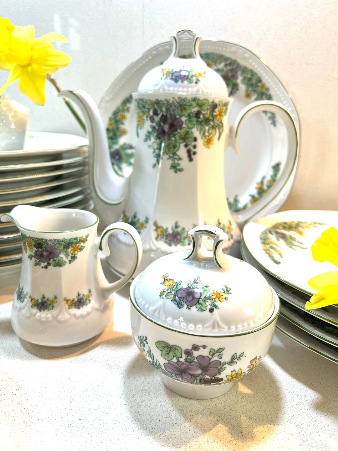 Mitterteich Vintage Dinnerware Set - Etsy