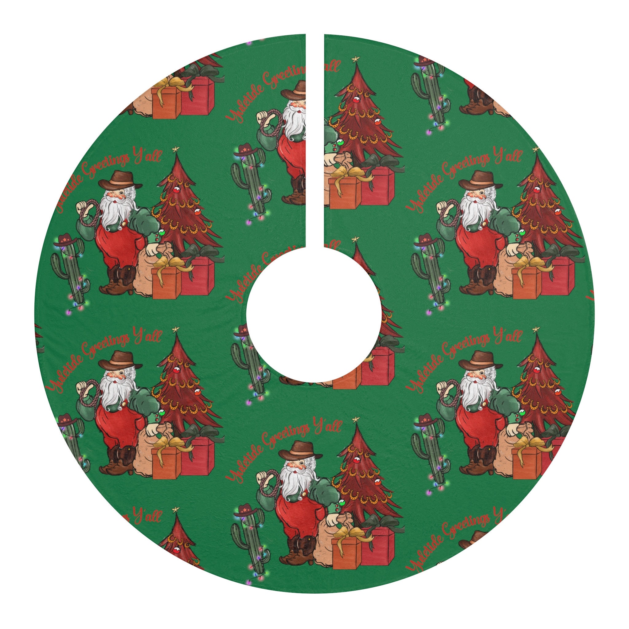 Western Christmas Tree Skirt 