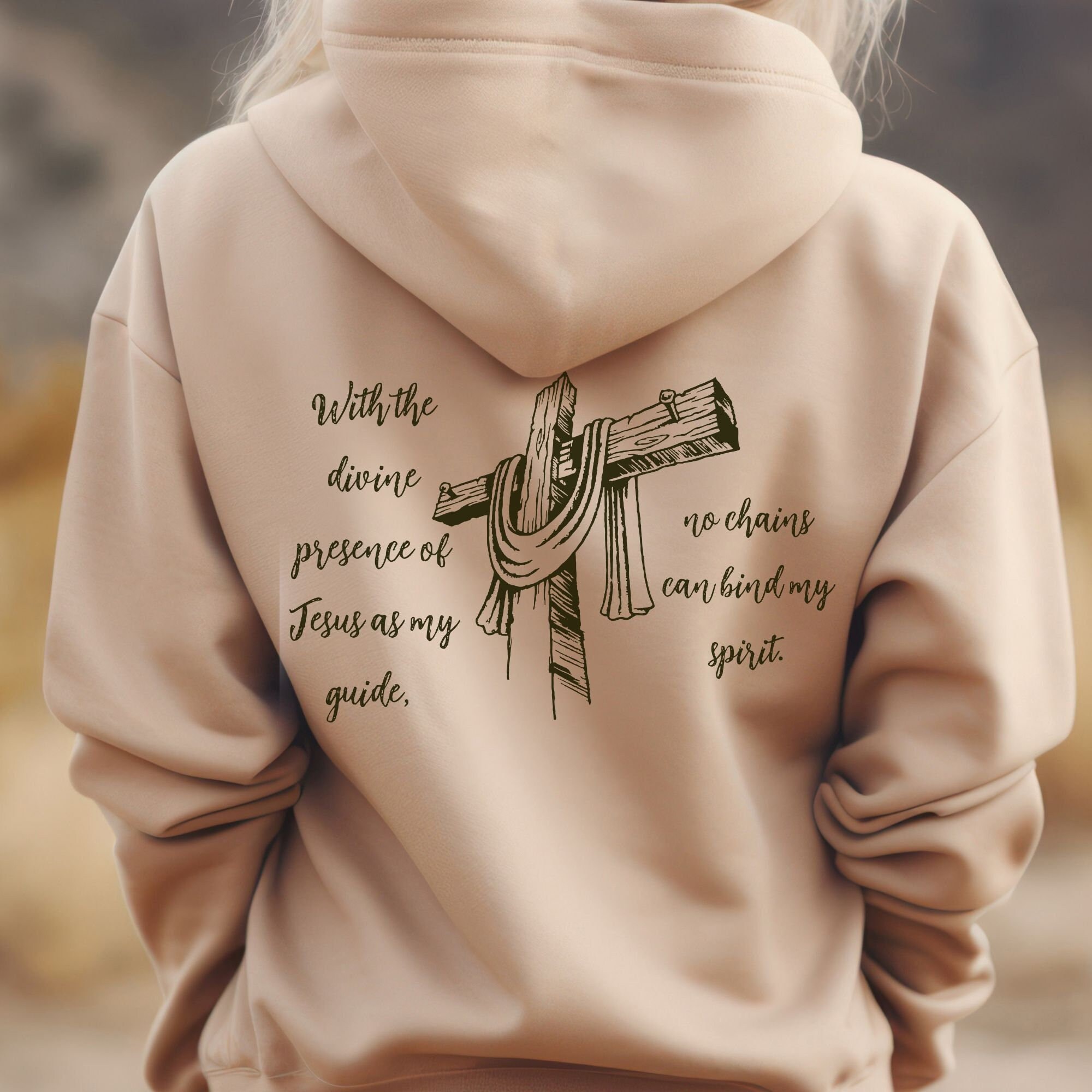 Christian Sweatshirt: Devotional Jesus Design, Faith Apparel