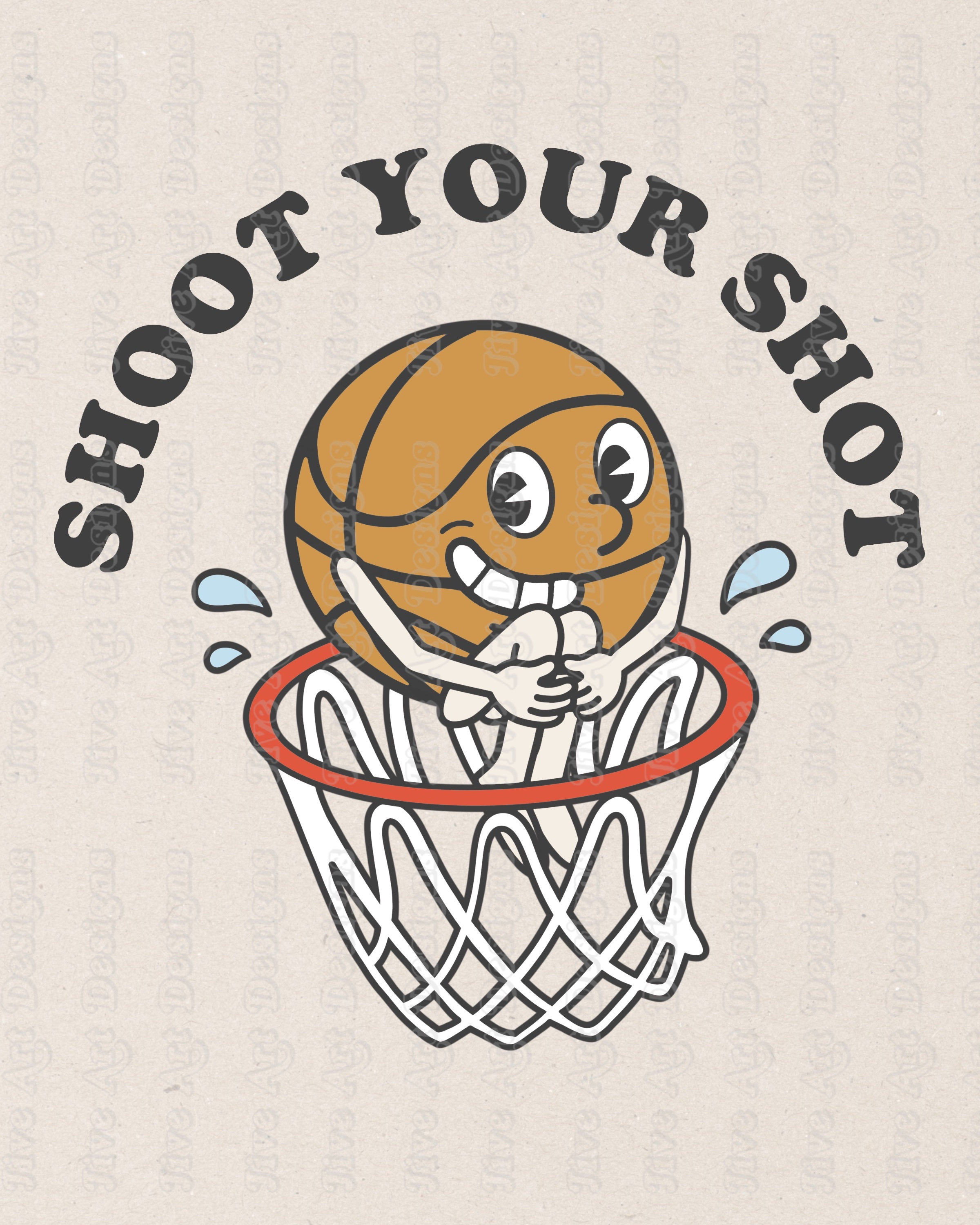 Shoot Your Shot Png | Basketball Png Sublimation, Positive Sports Quote