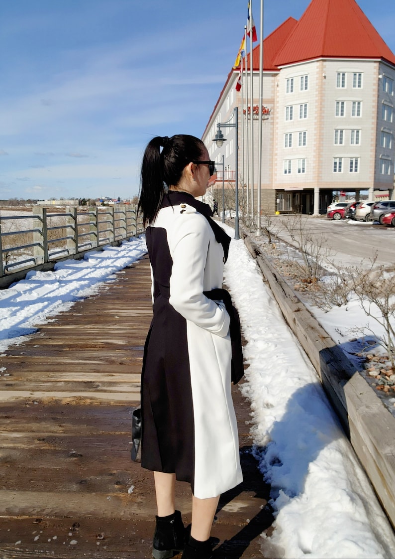 Lize | Elegant Black Women's Trench Coat for a Timeless Look