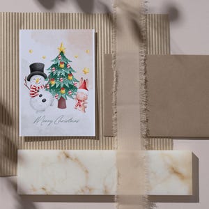 14 Tarjetas de Navidad en Acuarela Digitales | Diseños Festivos para Imprimir | Papelería Navideña PDF , Tarjeta de Felicitación Navidad