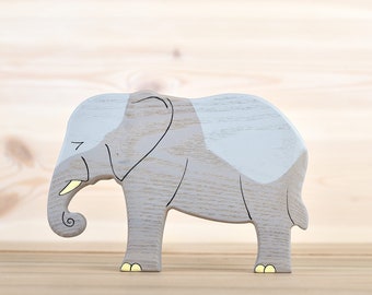 Handcrafted Wooden Elephant Toy - Eco-friendly, Kids-Friendly, Natural Wood Plaything, Perfect for Nursery Decor or Gift