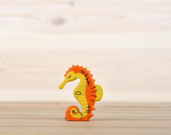Handcrafted Wooden Seahorse Toy - Eco-Friendly, Child-Safe, Non-Toxic, Perfect Gift for Toddlers and Preschoolers