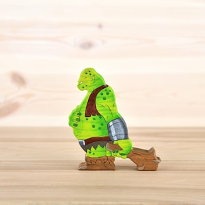 Wooden Goblin figurine Myth creature  Fairy figurines collectible