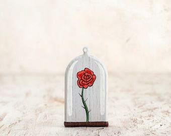 Handmade Wooden Rose bush Toy - Little Prince Story - Eco-Friendly, Durable, and Playful Companion for Kids