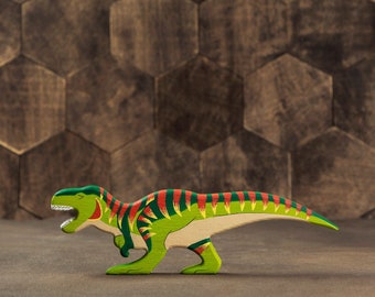 Handcrafted Wooden T-Rex Toy | Eco-Friendly Dinosaur Toy for Kids | Educational & Imaginative Play