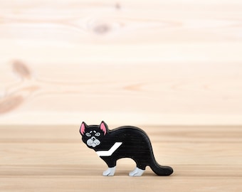 Handcrafted Wooden Tasmanian Devil Toy - Eco-Friendly, Collectible, Unique Gift for Kids and Adults