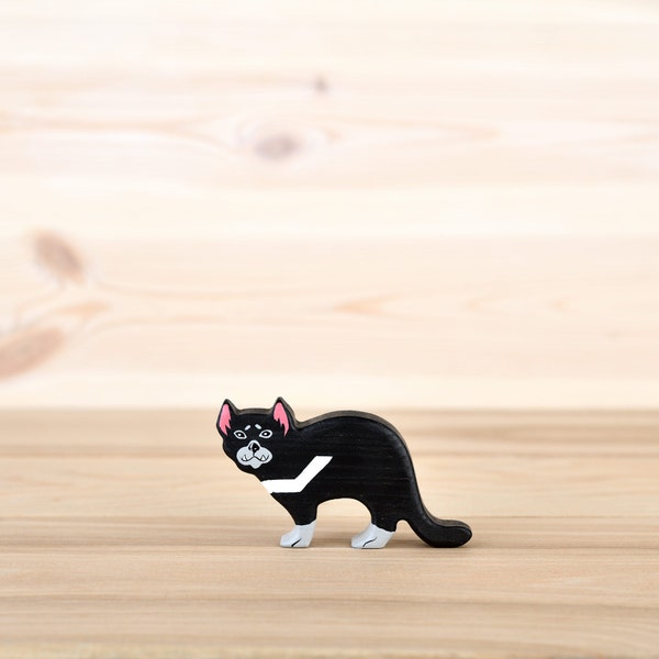 Handcrafted Wooden Tasmanian Devil Toy - Eco-Friendly, Collectible, Unique Gift for Kids and Adults