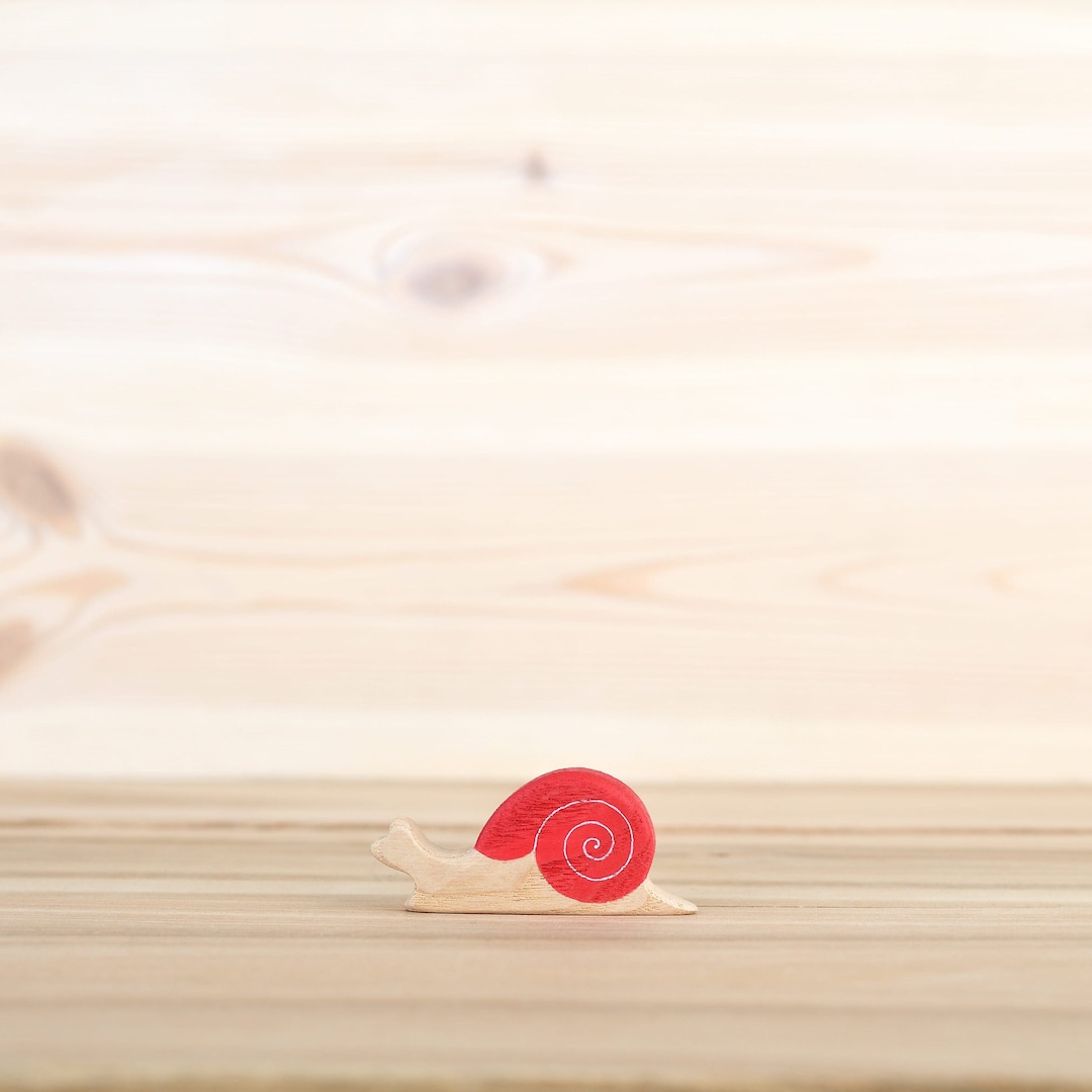 Handmade Wooden Snail Toy: Waldorf Forest Animal Figurine - Etsy