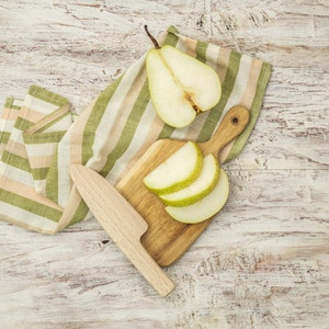 Wooden Montessori knife (square) Handmade Safe Knife for Kids, Toddler Utensil Montessori Toy