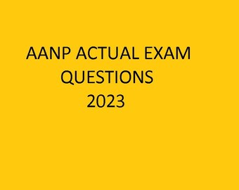 AANP Exam questions