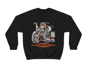 Harley Sweatshirt, Motorcycle Sweatshirt, Biker Sweatshirt, Sweatshirt, Harley Davidson Sweatshirt, Women's Sweatshirt, Men's Sweatshirt