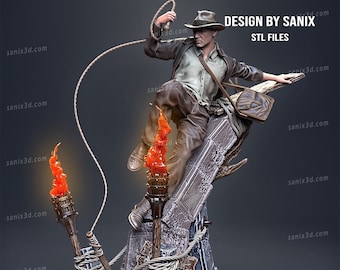 Indiana Jones, 1:10 scale, Harrison Ford, Resin Model Kit, 8k 3d Print, Amazing details