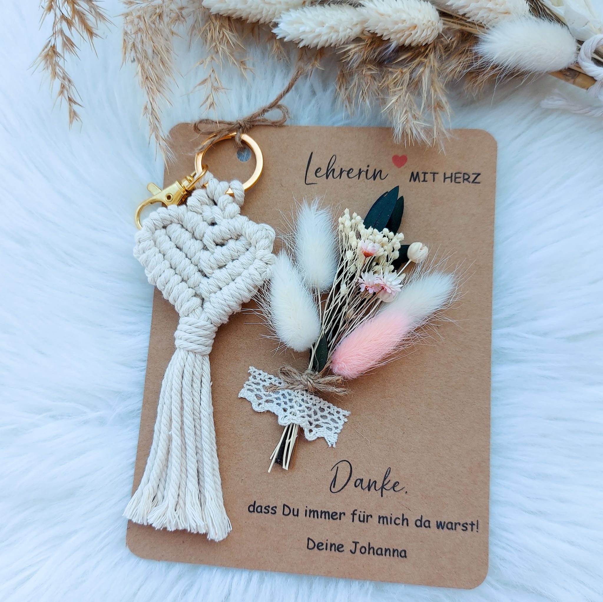 Lehrer Geschenk Schlüsselanhänger - Personalisiert Danke Geschenk